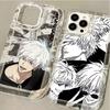 Чехол для телефона Аниме Jujutsu Kaisen Для IPhone 16 15 14 13 12 11 Pro Max X XR XS 7 8 Plus Mini SE 2020 2022 Прозрачный Годжо Сатору