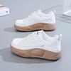 Маленькие белые туфли женские, весна 2023, новые студенческие универсальные туфли на толстой подошве, повседневная обувь на плоской подошве, женская