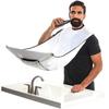 Beard Apron with Suction Cups for Men White Shaving Cape