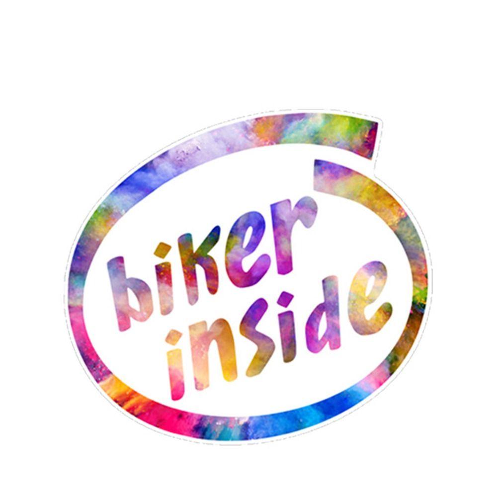 Pattern Cycling Decals Car Electricbike Scooter Motorcycle Decorative Sticker RESPECT FOR BIKERS