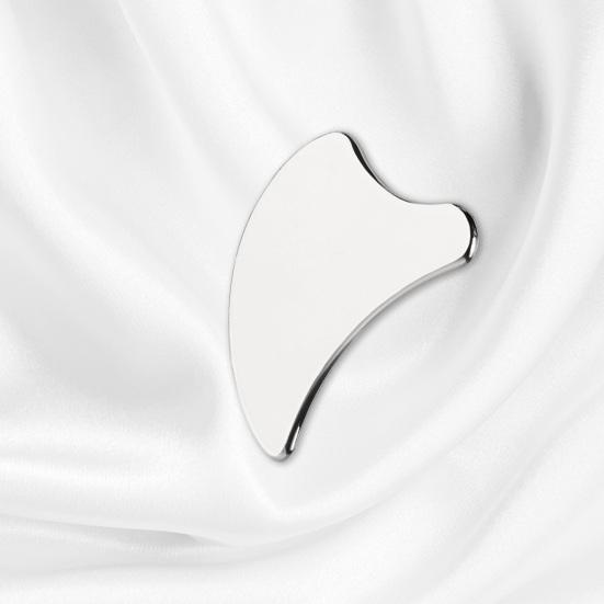 Массажная доска Гуа Ша из нержавеющей стали способствует лимфодренажу и снятию мышечного напряжения, мягкий и эффективный массажный инструмент