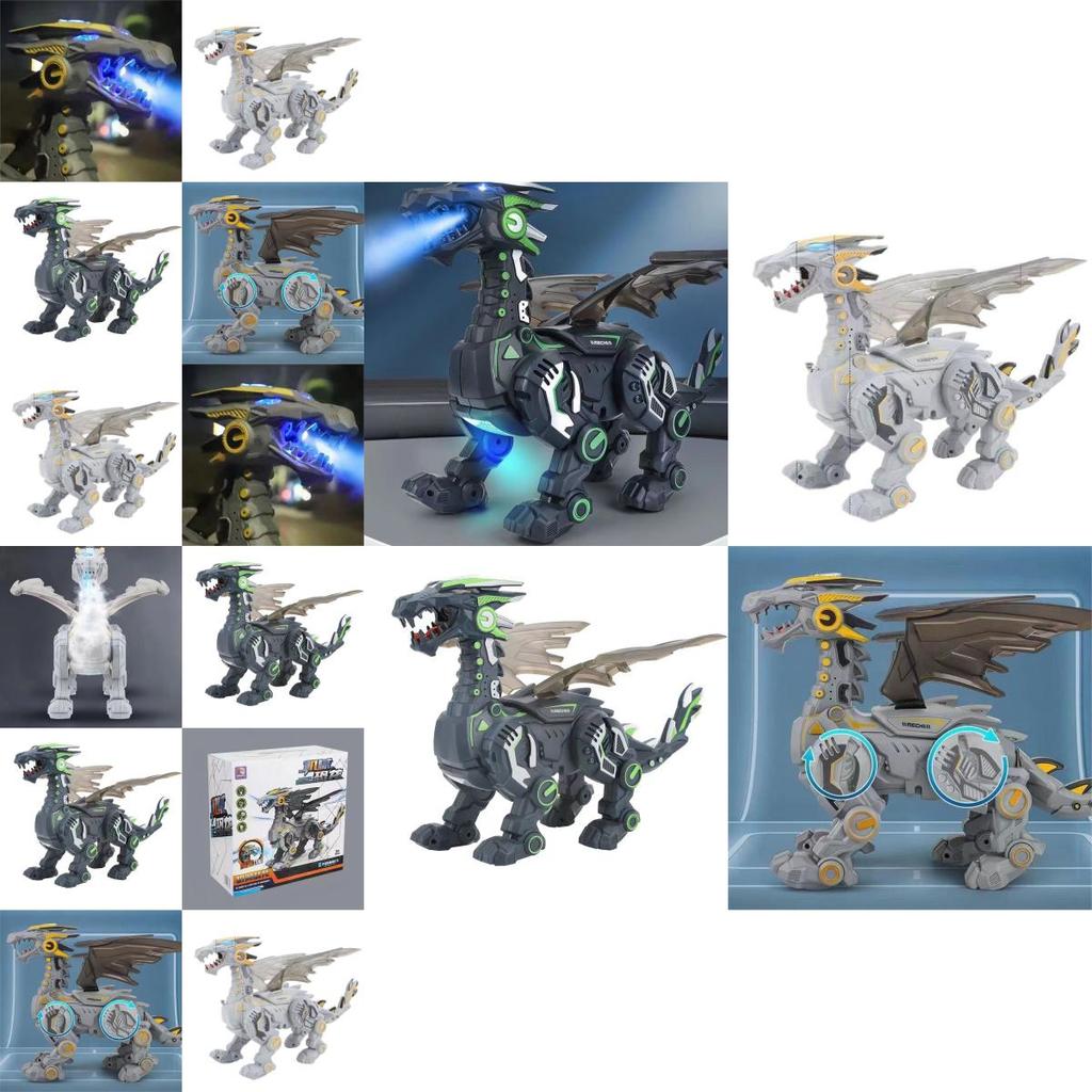 Большая игрушка динозавр Электрический Дракон с распылением для мальчиков