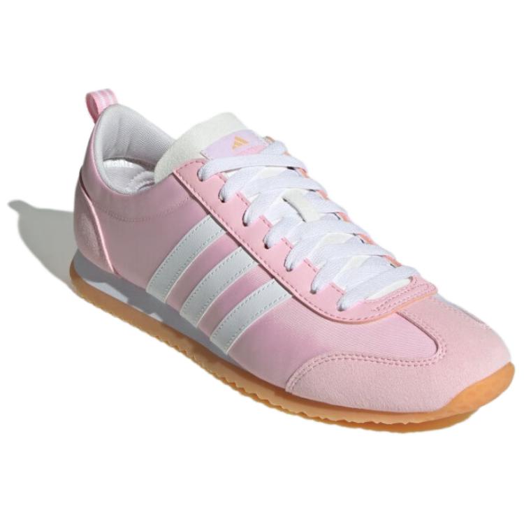 Adidas Vs Jog 2.0 Удобные Прочные Низкие Повседневные Кроссовки Унисекс Повседневная Обувь Розовый Белый JR4650