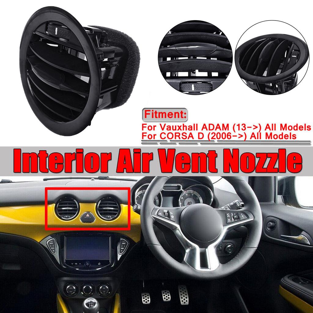 Автомобильная приборная панель кондиционера A/C вентиляционная решетка круглая крышка панель для Vauxhall Opel OEM:13417363