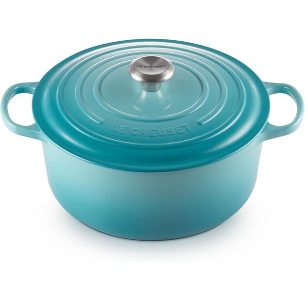 Cast Iron Roaster Le Creuset Signature Round 28 Cm Caribbean 6.7 L (21177281702430)