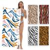 Zebra Stripe Decor Beach Towel Large Microfiber Ultra-Soft Quick Dry Bath Towels For Swimming Yoga Lightweight Travel Camping