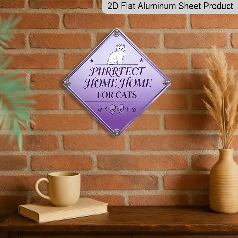 2D Flat - 1pc, Themed Around A Cat'S Home, Designed As A Decorative Gift for Cat Lovers, Suitable for Decorating Living Rooms, Studies, Bedrooms