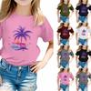 Футболки для малышей, девочек и мальчиков, детские футболки с короткими рукавами и принтом для мальчиков и девочек