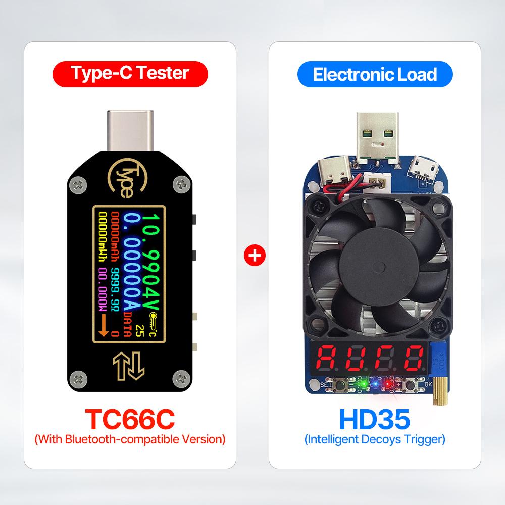 RD RU TC66 6-значный 30В 5А Измерительный Тип-C PD триггер Двунаправленный USB-тестер