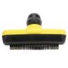 Pet Hair Brush Self Cleaning Massage Round Tip Dogs Grooming Shedding Brush for Cats RabbitsYellow