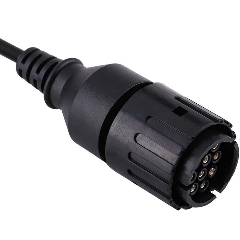 1 шт. 10-контактный OBD в 16-контактный OBD2 адаптер кабель-конвертер для диагностического сканера BMW, автомобильный диагностический разъем-адаптер Produt