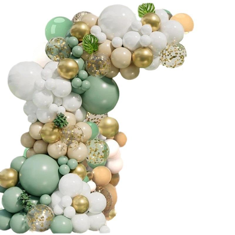 Avocado Green Macaron Balloon Garland Arch for Weddings & Birthday Parties