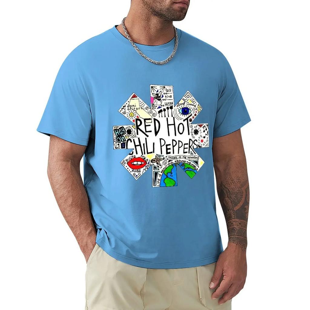 Привлекательная женская футболка Red Hot Chili Peppers-by The Way Vintage, футболка с коротким рукавом Harajuku, 100% хлопок, графика, футболка, топы
