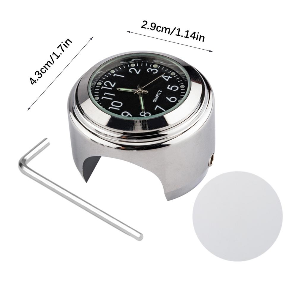 Точные водонепроницаемые часы, измеритель температуры, светящиеся в темноте, противоскользящие велосипедные часы на руль, подходят для руля 22–25,4 мм