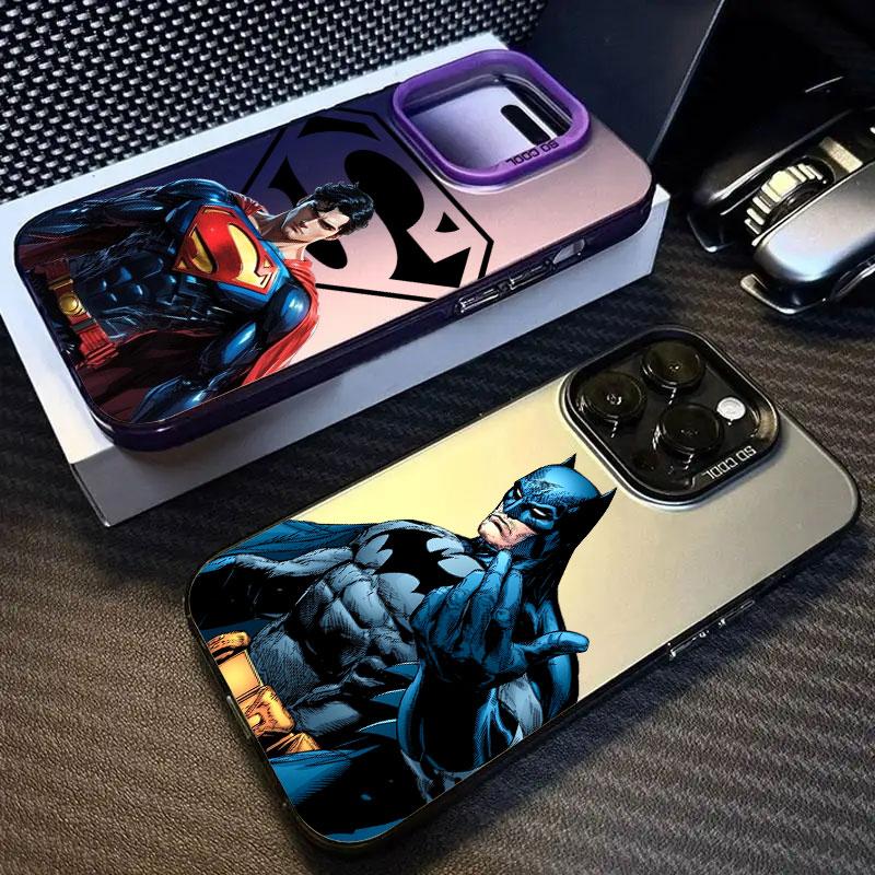 S-Supermans B-Batmans Phone Case For iPhone 11 12 13 14 15 16 17 Pro Max 16e 17E 17 Air Plus 13 Mini Shockproof Funda Back Cover