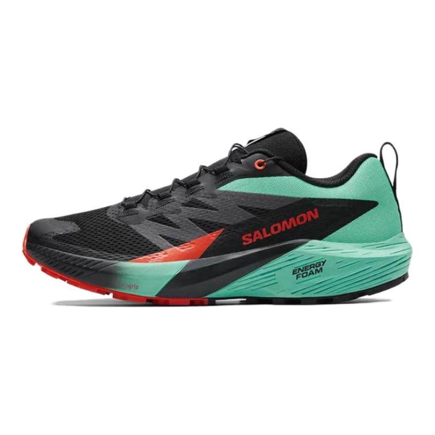 SALOMON Sense Ride 5 Амортизация, Дышащие, Легкие Низкие Повседневные Городские Кроссовки для Бега Мужские Черные Кроссовки 476982