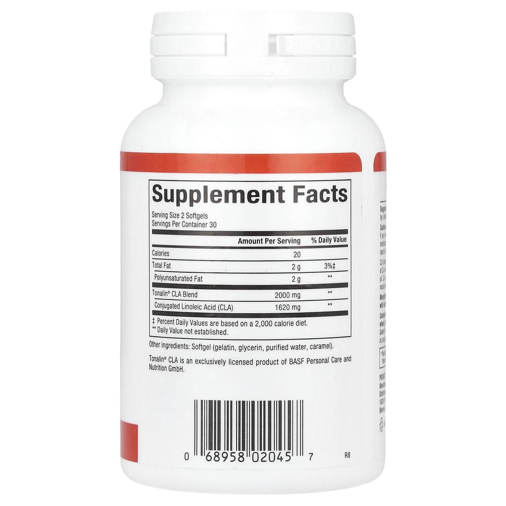 Natural Factors CLA, 1,000mg, 60 Softgels