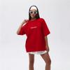 Versatile 100% Cotton Oversized T-Shirt with Simple Print, Short Sleeve, Heavy Duty, Casual Summer Top