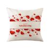 Подушка на День святого Валентина Льняная наволочка с принтом Квадратная наволочка Диванная подушка Клетчатая наволочка с надписью Love