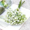 10 Pcs 32cm Gypsophila Hand Soft Rubber Feel Artificial Flowers Bouquet Wedding Home Decoration Plastic Simulation Fake Flower
