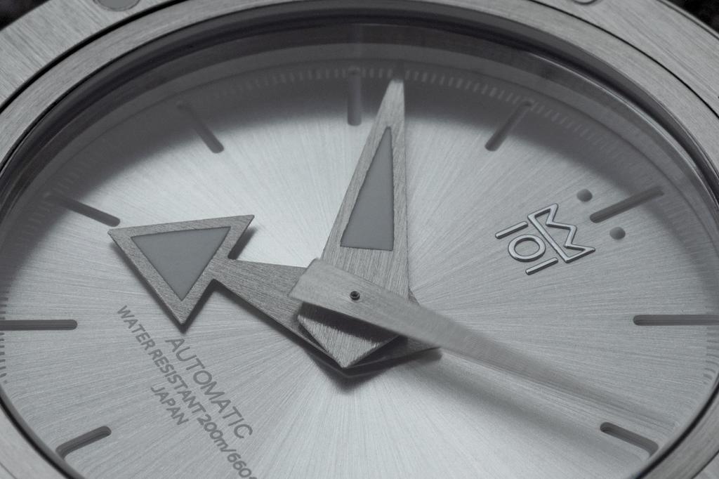 NEW Model Watch Made In Japan Automatic 200m Water Resistant Reverse Rotating Bezel Watch 40mm Silver [HYAKUICHI 101] Diver's Self-winding Men's