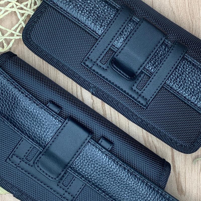 Мужской пояс с зажимом на талии и липучкой для телефонов 4,7–7,2 дюйма, нейлоновый горизонтальный рукав