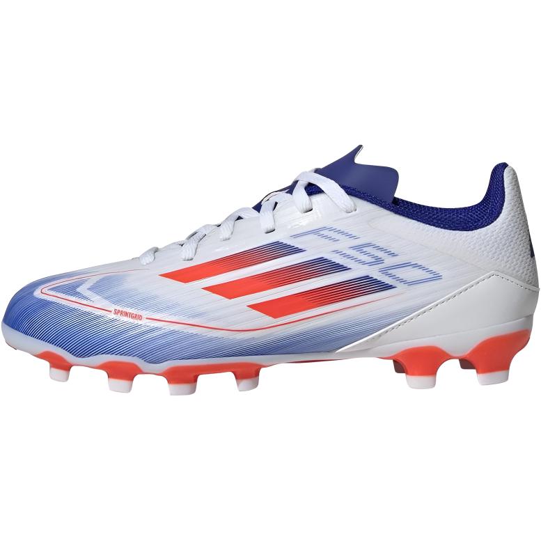 adidas Кроссовки Adizero F50 League MG J Advancement Pack для детей, белые, облачно-белые, солнечно-красные IF1370