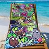 P-Plants vs Z-Zombies-S Игровое Полотенце Спортивное Быстросохнущее Туристическое Снаряжение для Кемпинга Песозащитное Мягкое Легкое Большое Пляжное Полотенце