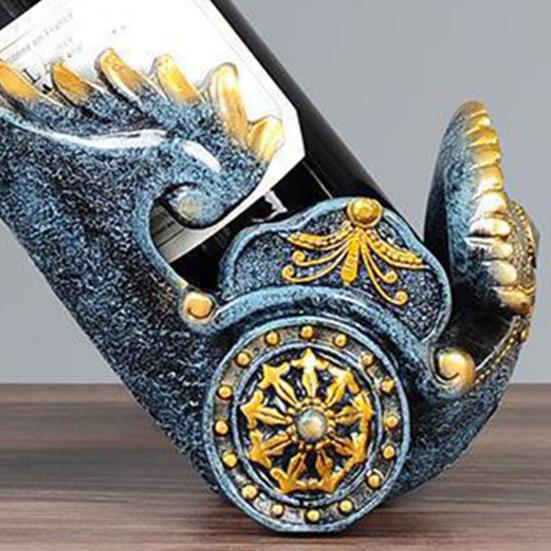 Yousheng Винтажная Подставка для винных бутылок в виде лошади Смола Статуэтка лошади Скульптура Подставка-органайзер для пивных бутылок Домашняя Кухня Бар Столовая Декорация