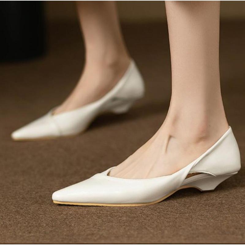 Обувь для Женщин Удобная Женская Летняя Обувь Мокасины Синие Низкий Каблук Элегантный Острый Носок Высокое Качество Популярный Молодежный