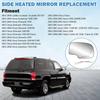 Driver Side Heated Mirror Glass Replacement For 2003-2007 Cadillac Escalade, Chevrolet Avalanche, Silverado, Suburban, Tahoe, GMC Sierra, Yukon -