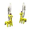 [P3257] - Yellow 'Giraffes' Silver Sleepers