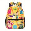 Printed Backpack, Cute Cartoon School Bag, Large Capacity Bookbag for Middle High School Students