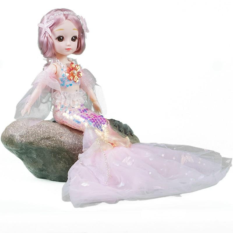 Музыкальная кукла принцесса русалочка для девочек, идеальный подарок от Night Market