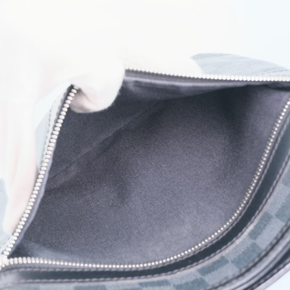 LOUIS VUITTON Tomas Shoulder Bag N58028 black/gray Damier Grafitto Canvas unisex Used