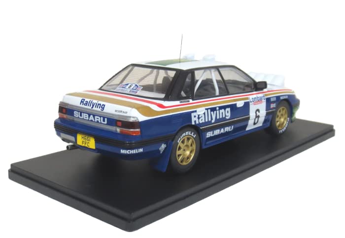 Ixo Model Subaru Legacy RS 91RAC Rally Kivimaki Scale Model 18RMC080A #6 M. Alen/I. 1/18