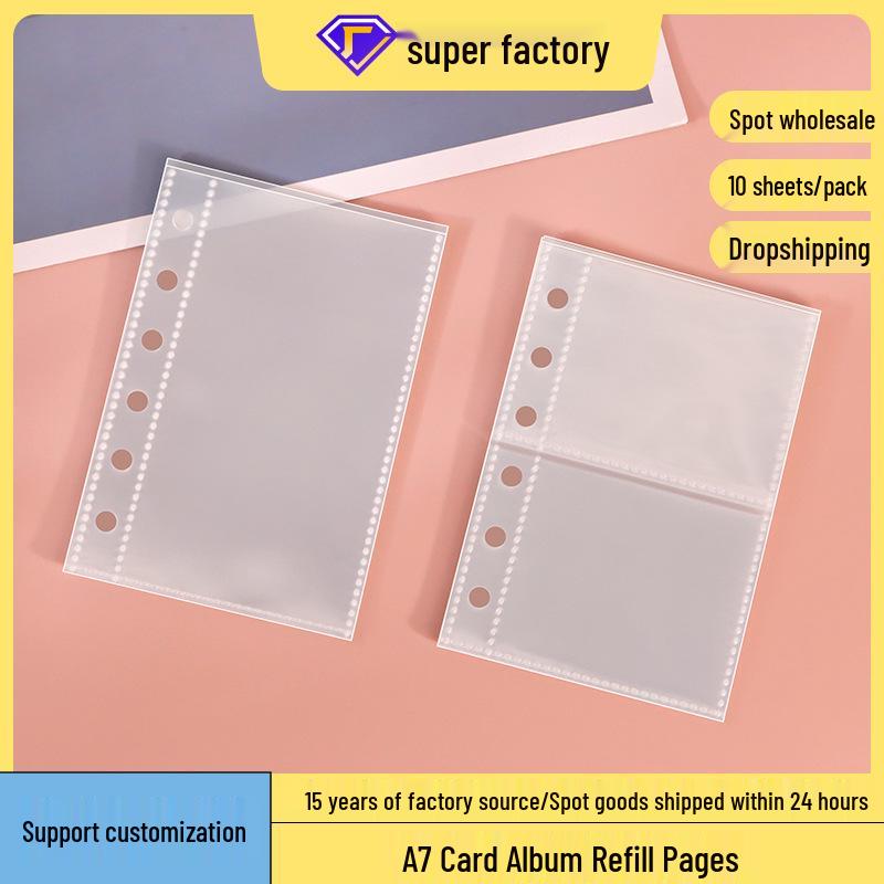 A7 High Transparency Two-Pocket 3-Inch Card Storage Album