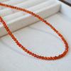 Elegant Red Agate Choker Necklace