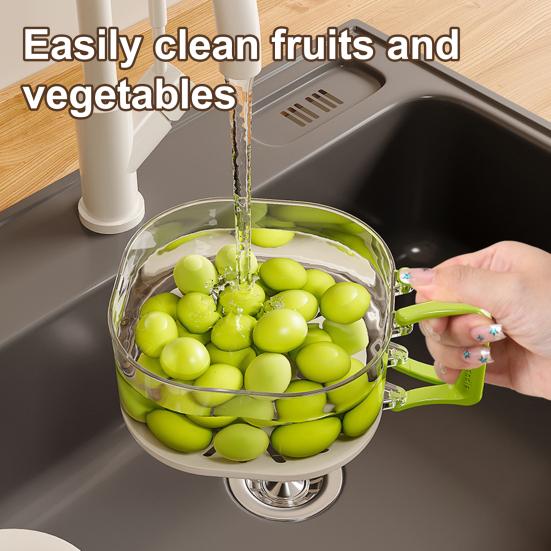 Корзина для сушки с разборной конструкцией Прозрачная видимая Штабелируемая Многофункциональный контейнер для сушки Полый сетчатый поддон