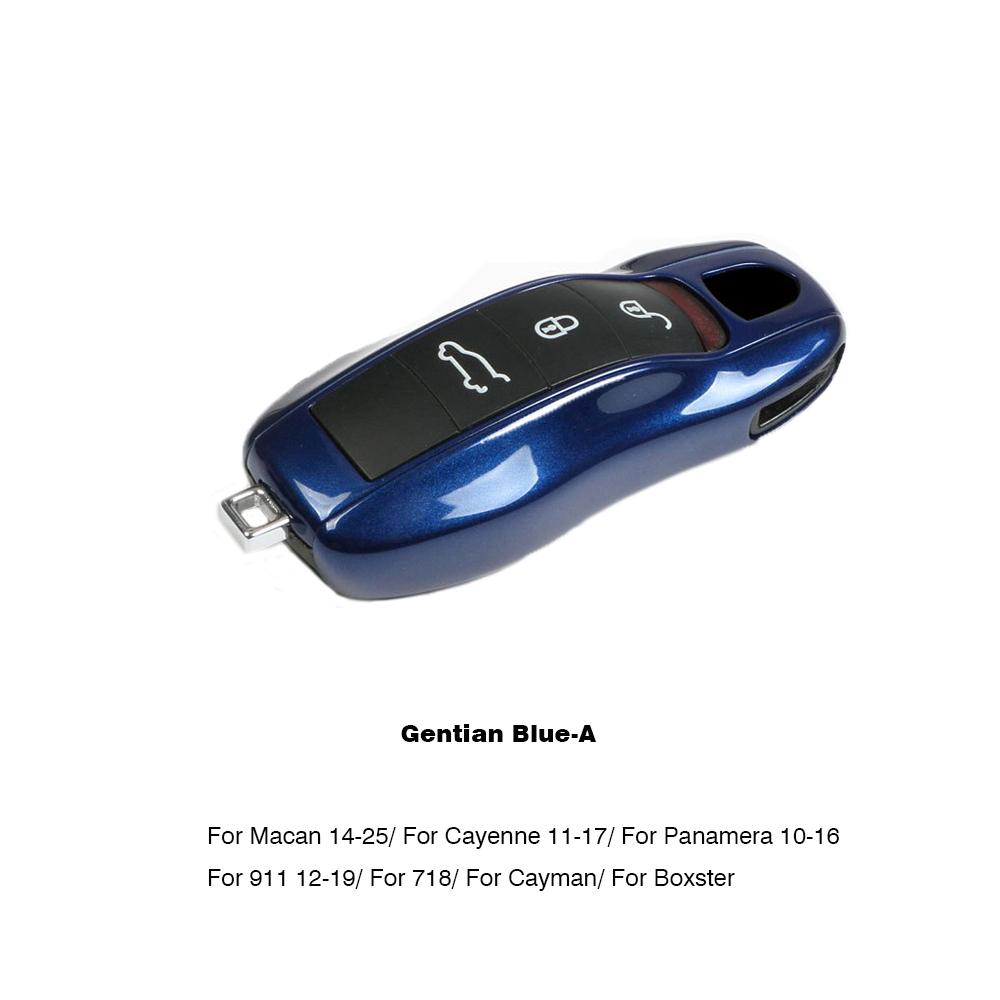 UZAI1 For Porsche Panamera Cayenne Macan 718 Cayman Boxster 911 Taycan Car 92 Personalized Key Case Protective Shell Remote Fob Cover