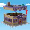 MOC Modular Moe's Tavern Building Kit from Movie Simpson,Medieval Street Architecture Model Toys Adults Gifts
