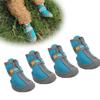 4pcs Mesh Holes Dog Booties Non Slip Sole Pet Paw Covers Small Dog Use Dog Shoes  All Season Use