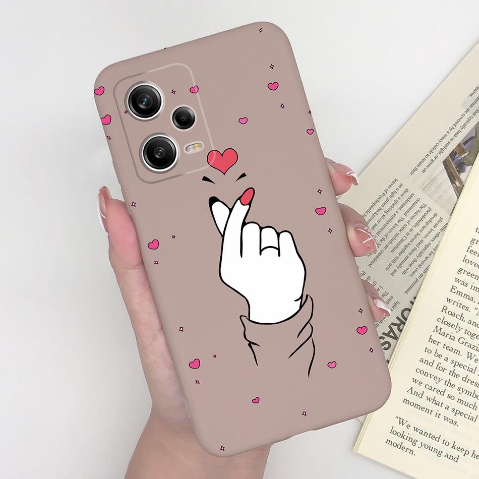 Чехол для телефона Xiaomi Redmi Note 12 Pro+ Plus 5G, Сердечко, Девушка, Силиконовый, Матовый, Ударопрочный Чехол-Бампер для Redmi 12Pro + Funda