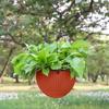 1 Set Flower Pot Quick Drain Handmade Strong Load-bearing Indoor Water Self-absorbing Flower Basket with Hook Home Decor