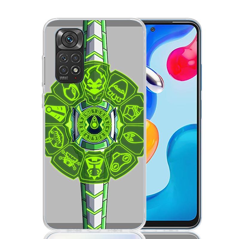 Cartoon Ben 10 Phone Case For Xiaomi Redmi Note 15 14 13 12S 12 Pro Plus 11S 11E 11 11T 10S 10 Art Soft Pattern Cover Redmi Note