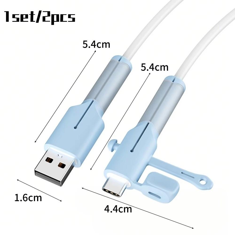 Protective Cap Type C Charger Cable Protector Soft Silicone Silicone Cover Data Line Protection