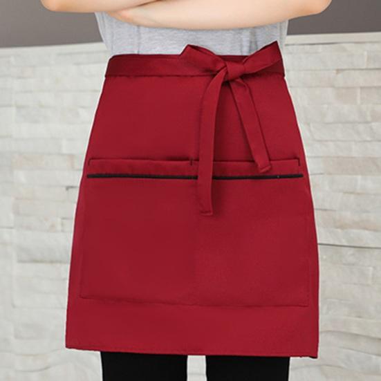 Фартук-нагрудник для работы шеф-повара с масляным полустойким к пятнам водонепроницаемым карманом, рабочий фартук для