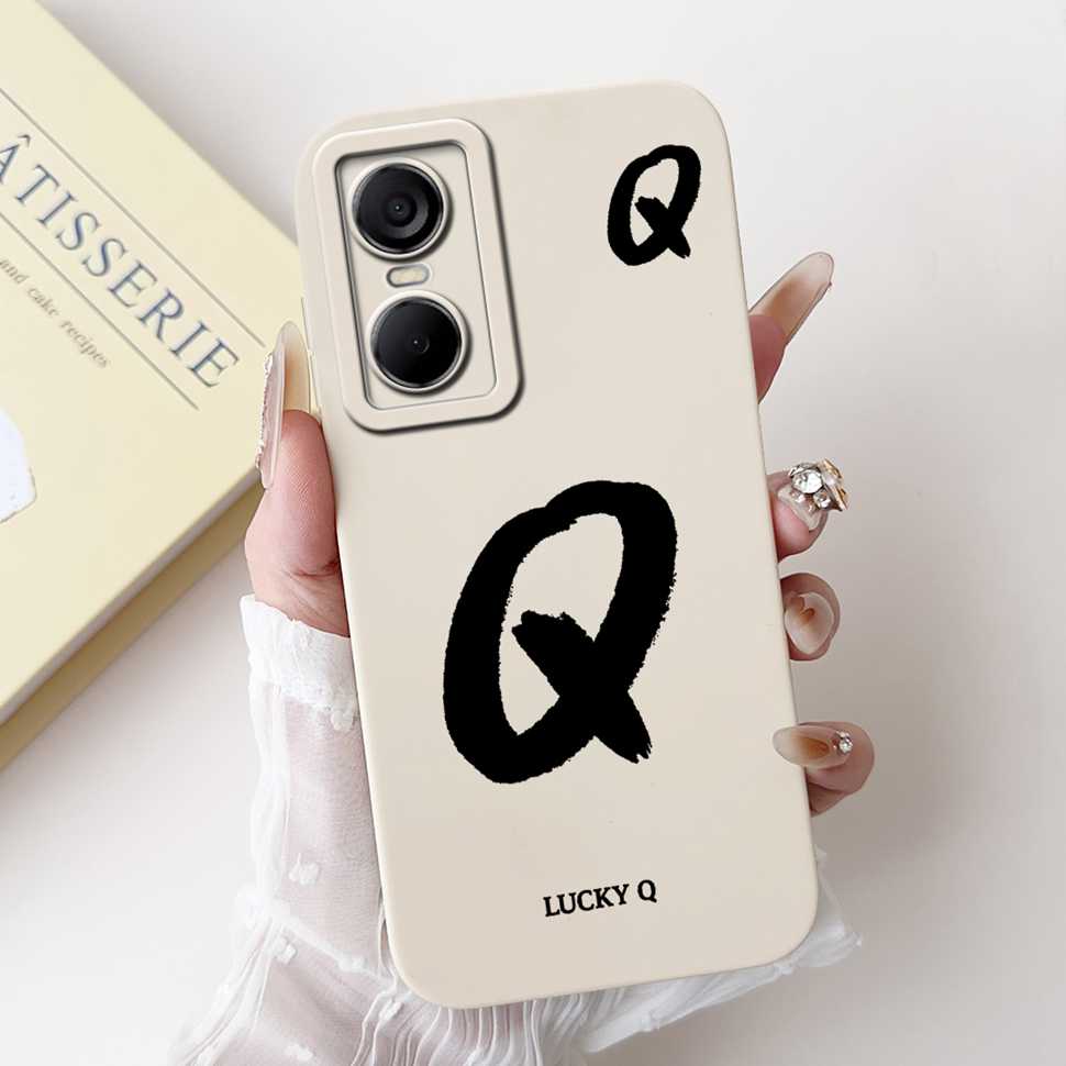 Luckly Letters Cover For Tecno Pop 6 Pro Case 2022 Silicone Soft TPU Phone Case For Tecno Pop6 Pop 6 Pro Bumper 6.6"