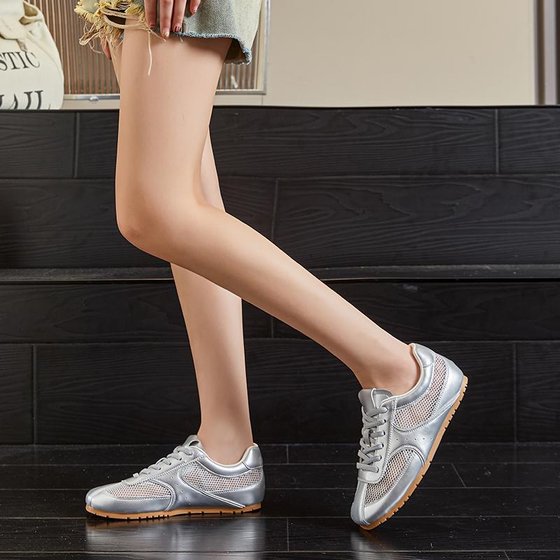 Женские кроссовки сетка летние немецкие тренировочные туфли для женщин большой размер плоские женские туфли