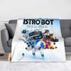 Robots Game Knitted Blanket  Flannel Throw Blanket Bedding Couch Printed Lightweight Bedspread